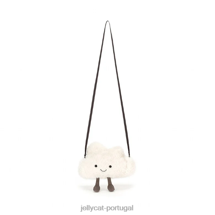 bolsa de nuvem divertida branca Jellycat 00FBB61 bolsa