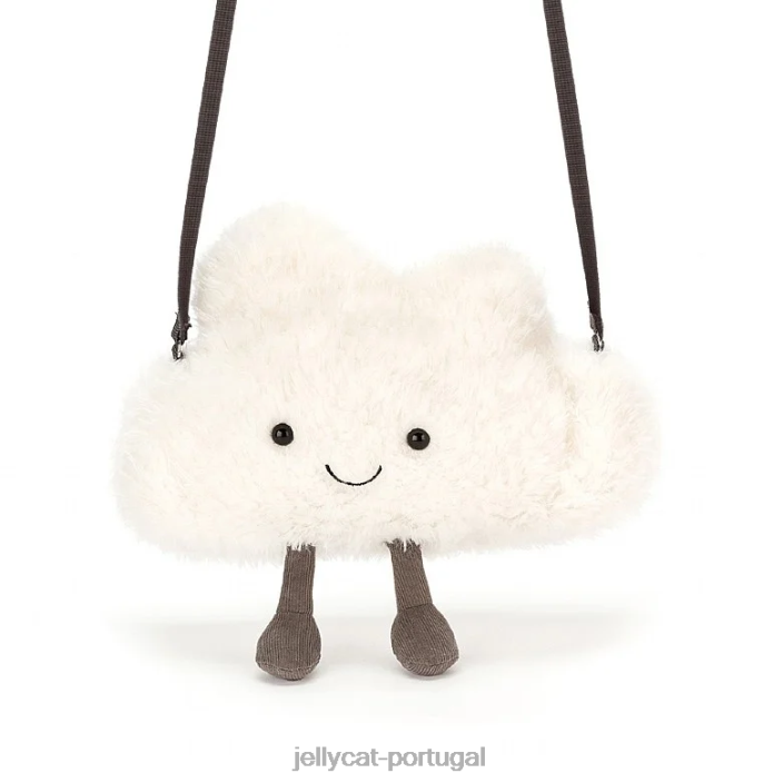 bolsa de nuvem divertida branca Jellycat 00FBB61 bolsa