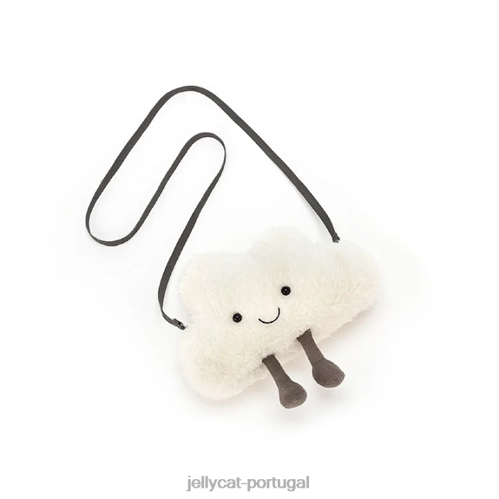 bolsa de nuvem divertida branca Jellycat 00FBB61 bolsa