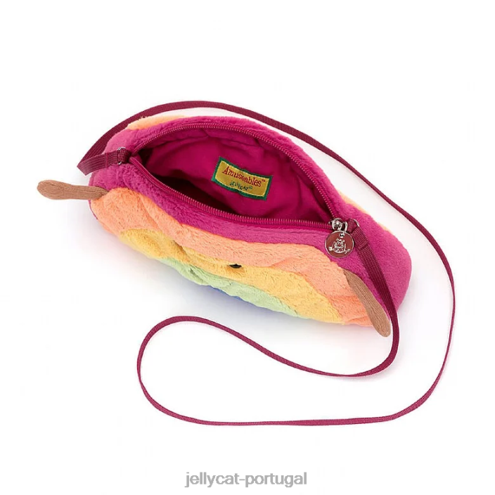divertida bolsa arco-íris multicolorida Jellycat 00FBB190 bolsa