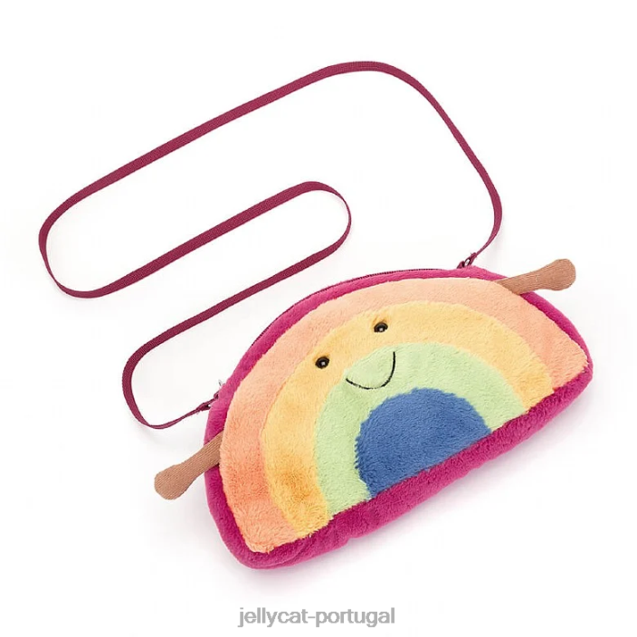 divertida bolsa arco-íris multicolorida Jellycat 00FBB190 bolsa