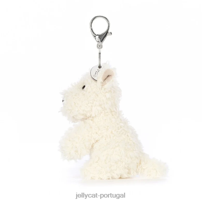 Munro Scottie Dog Bolsa Charme Creme Jellycat 00FBB642 acessório