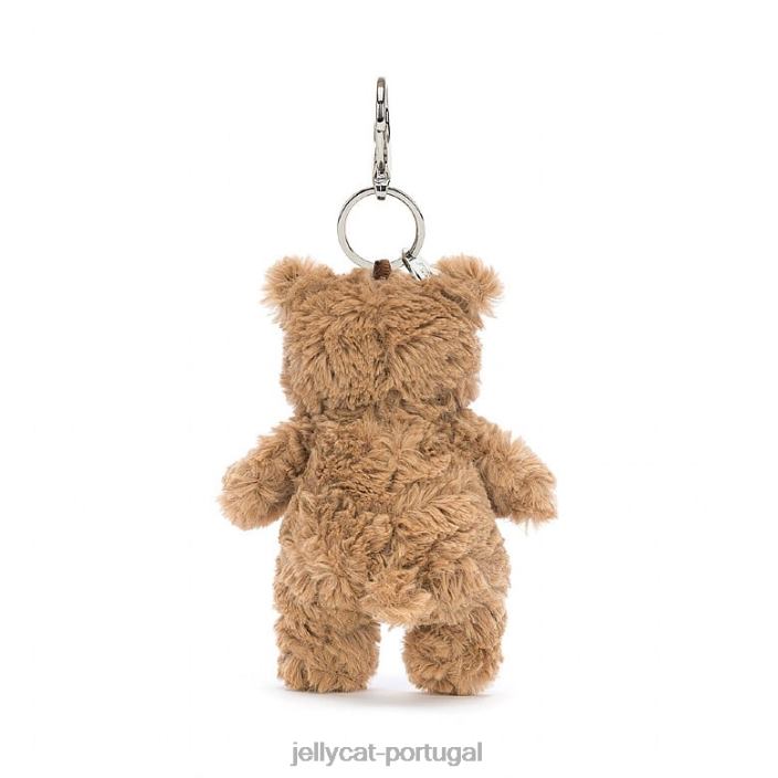 berloque de bolsa bartholomew bear marrom Jellycat 00FBB15 acessório