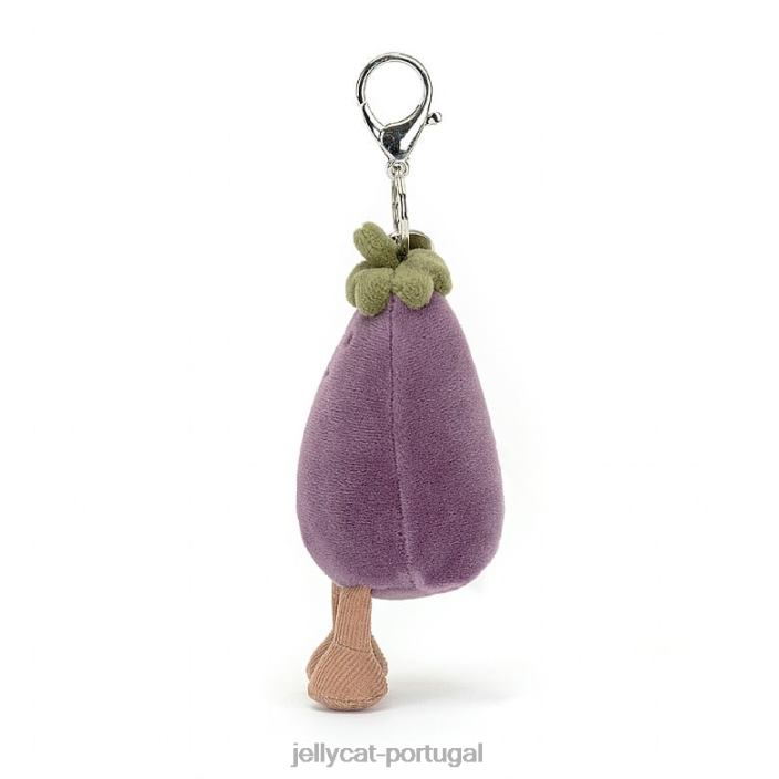 bolsa de berinjela vivaz charme roxo Jellycat 00FBB75 acessório