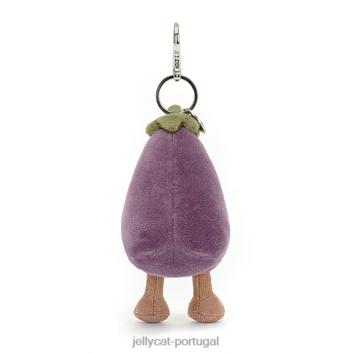 bolsa de berinjela vivaz charme roxo Jellycat 00FBB75 acessório