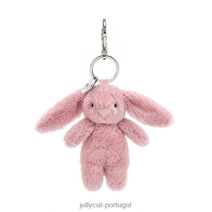tímido coelho tulipa bolsa charme rosa Jellycat 00FBB577 acessório