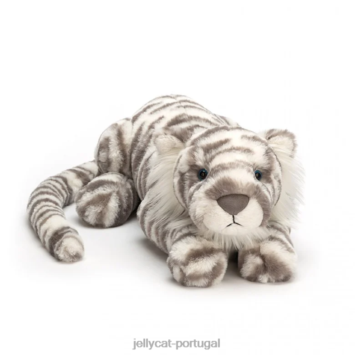 sacha tigre de neve cinza e branco Jellycat 00FBB476 brinquedo