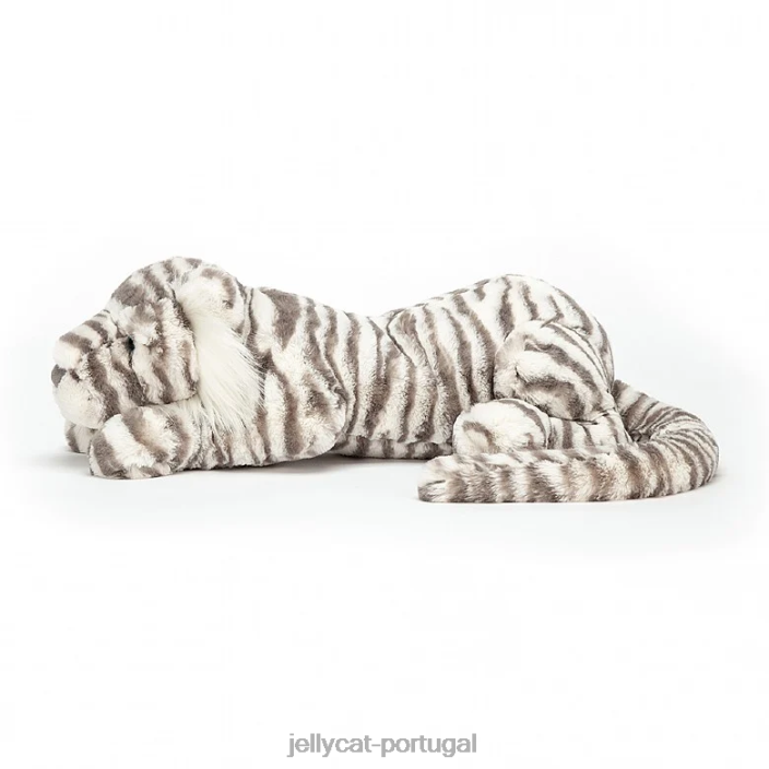 sacha tigre de neve cinza e branco Jellycat 00FBB476 brinquedo