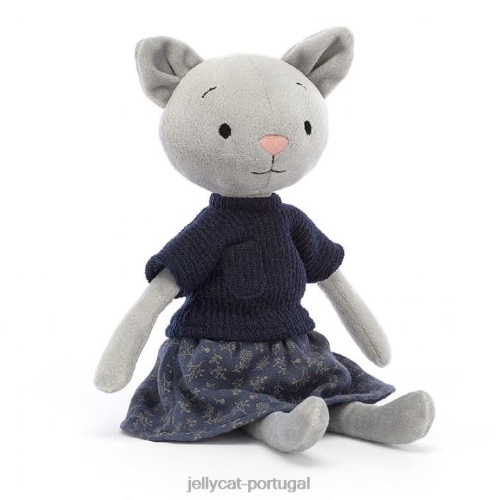 coquete fofa gato cinza Jellycat 00FBB584 brinquedo