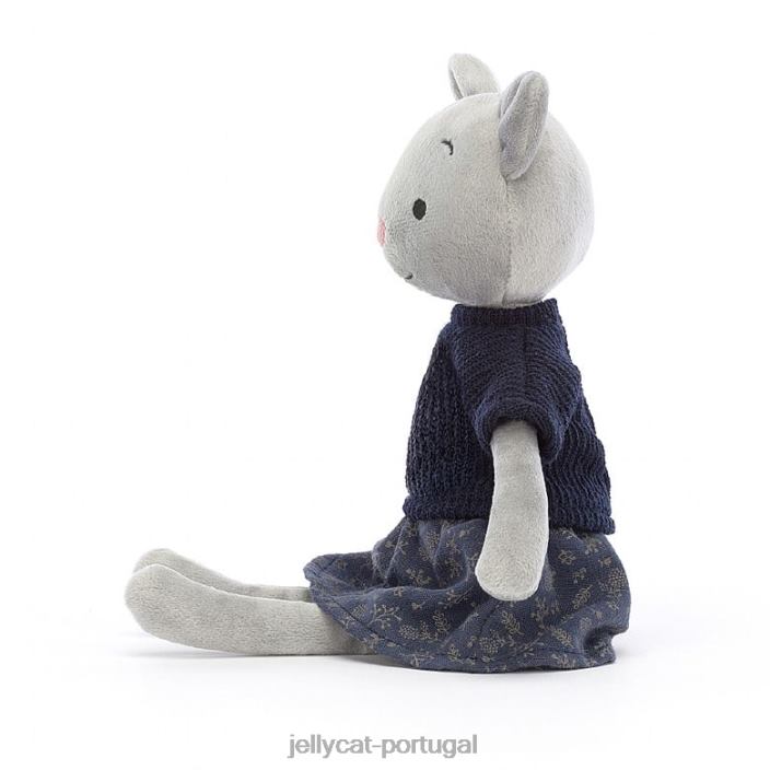 coquete fofa gato cinza Jellycat 00FBB584 brinquedo