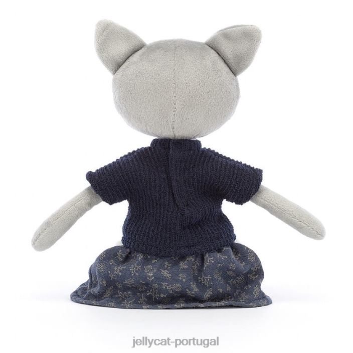 coquete fofa gato cinza Jellycat 00FBB584 brinquedo