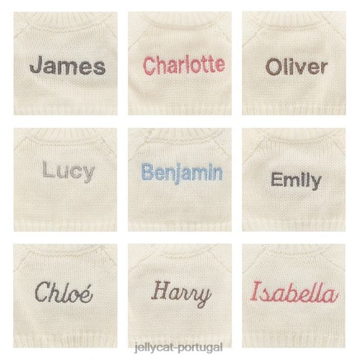 coelhinho flor de jasmim com macacão creme personalizado roxo Jellycat 00FBB268 brinquedo