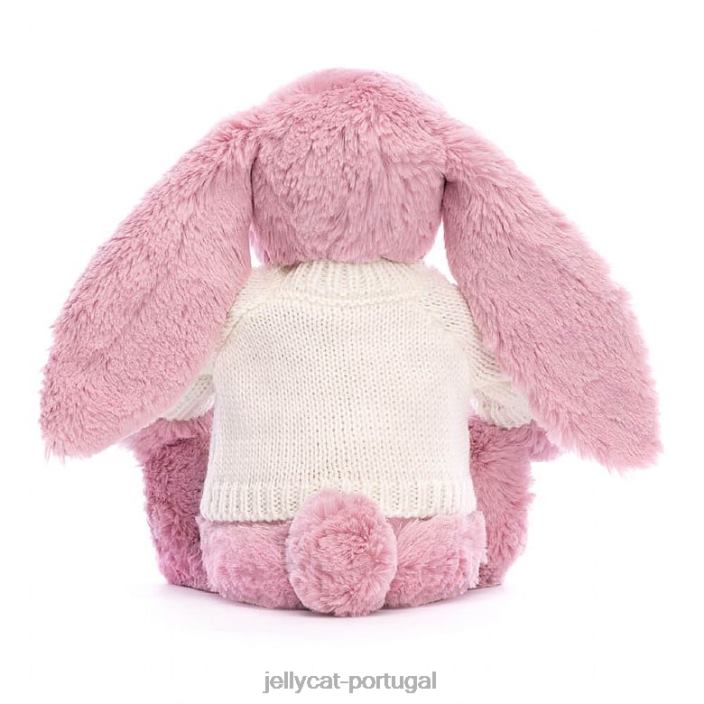 coelhinho tulipa em flor com macacão creme personalizado rosa Jellycat 00FBB298 brinquedo