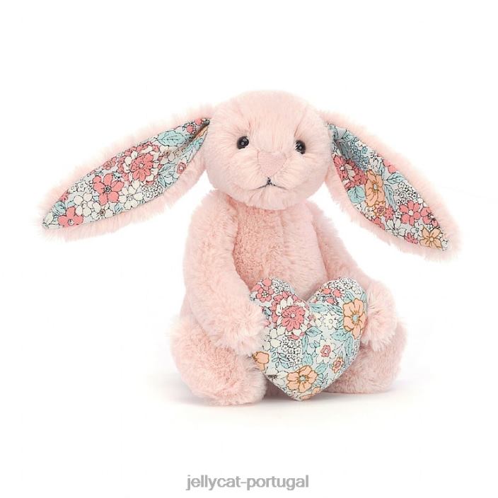flor coração corar coelho pêssego Jellycat 00FBB337 brinquedo