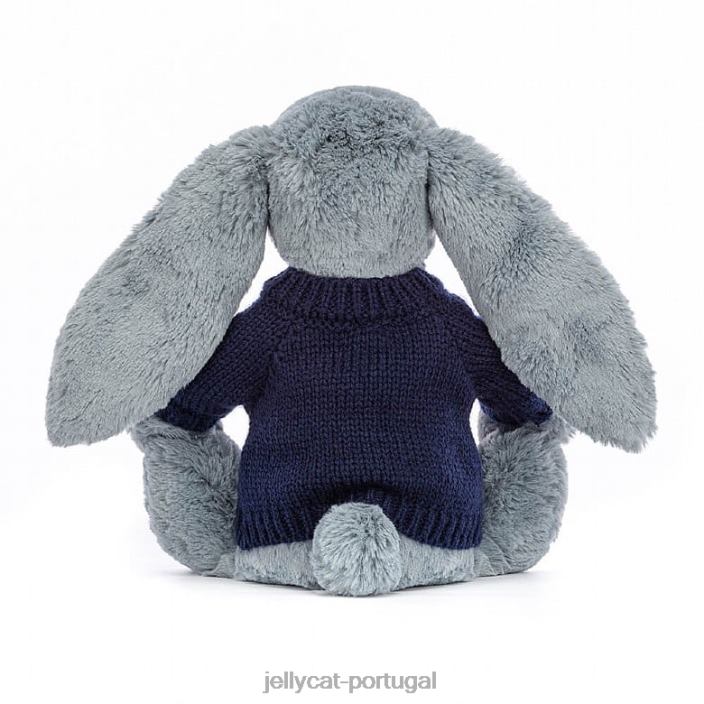 flor escura com suéter azul marinho personalizado Jellycat 00FBB436 brinquedo