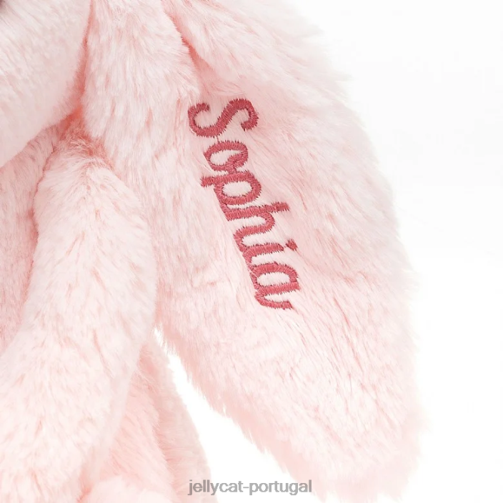 coelhinho rosa tímido personalizado rosa bebê médio Jellycat 00FBB48 brinquedo