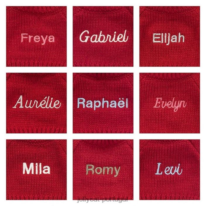 coelhinho tímido com suéter vermelho sol personalizado Jellycat 00FBB332 brinquedo