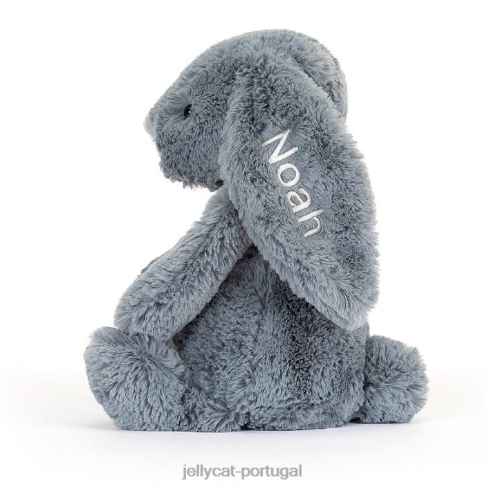 coelhinho tímido personalizado azul médio Jellycat 00FBB91 brinquedo