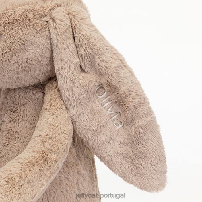 coelhinho tímido personalizado bege enorme Jellycat 00FBB435 brinquedo