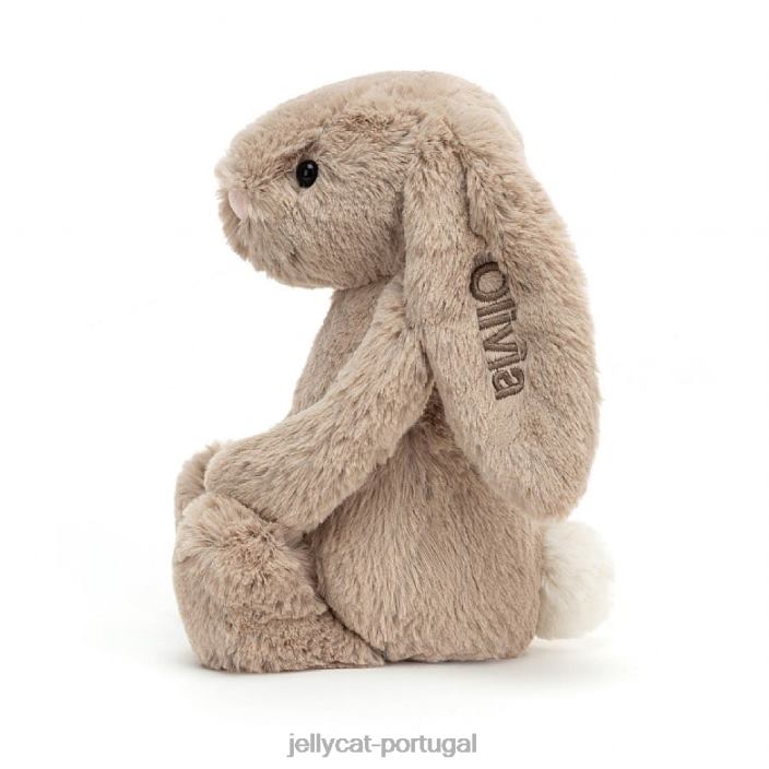 coelhinho tímido personalizado bege médio Jellycat 00FBB69 brinquedo