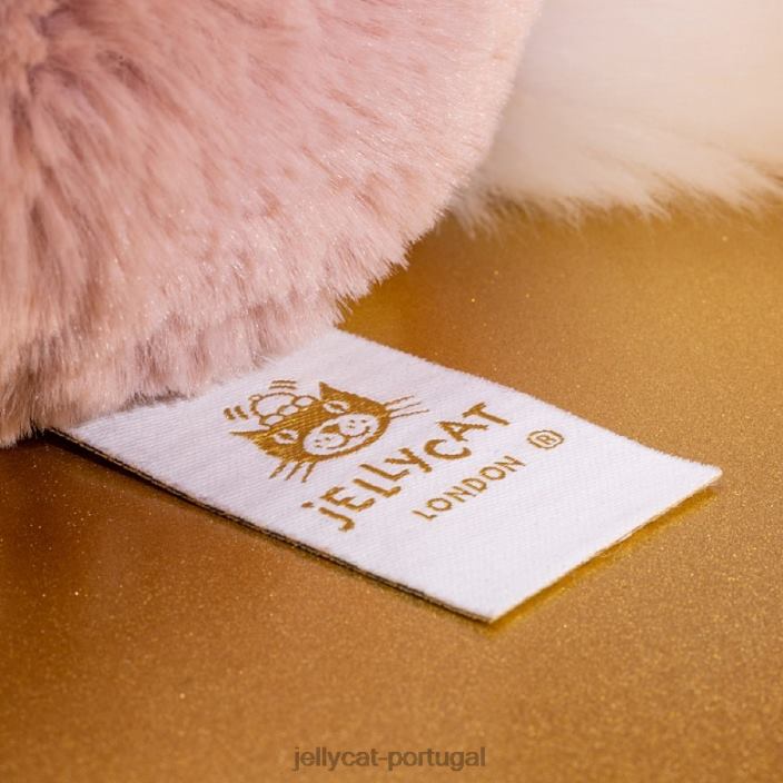 coelhinho tímido personalizado rosa rosa médio Jellycat 00FBB155 brinquedo