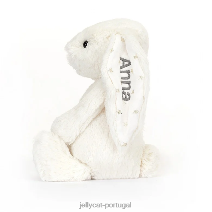 creme médio de coelhinho tímido e cintilante personalizado Jellycat 00FBB203 brinquedo