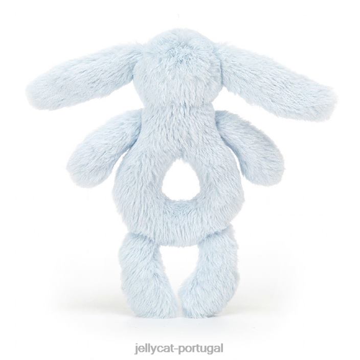 tímido coelho anel chocalho bege Jellycat 00FBB195 brinquedo