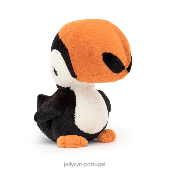 bico corpulento tucano preto e branco Jellycat 00FBB275 brinquedo