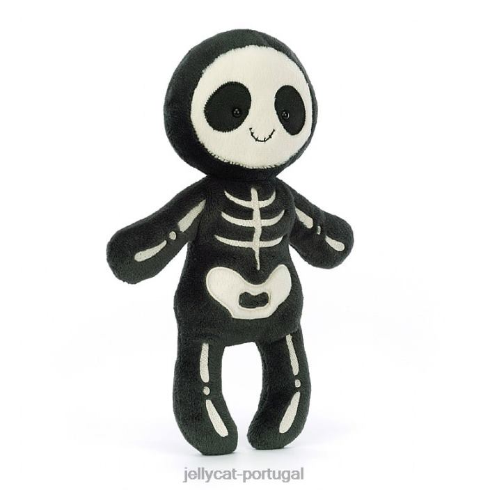esqueleto bob preto e branco Jellycat 00FBB109 brinquedo