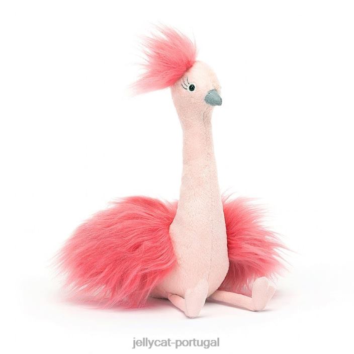fou fou avestruz rosa Jellycat 00FBB321 brinquedo