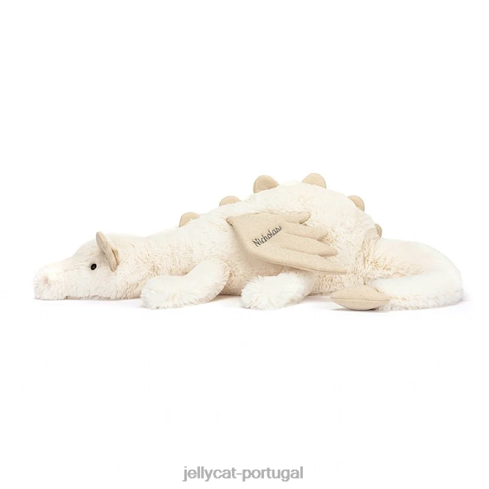 dragão de neve personalizado enorme branco Jellycat 00FBB570 brinquedo