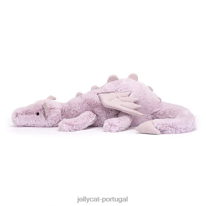 dragão lavanda personalizado lilás enorme Jellycat 00FBB456 brinquedo