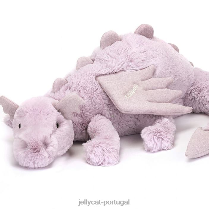 dragão lavanda personalizado lilás enorme Jellycat 00FBB456 brinquedo