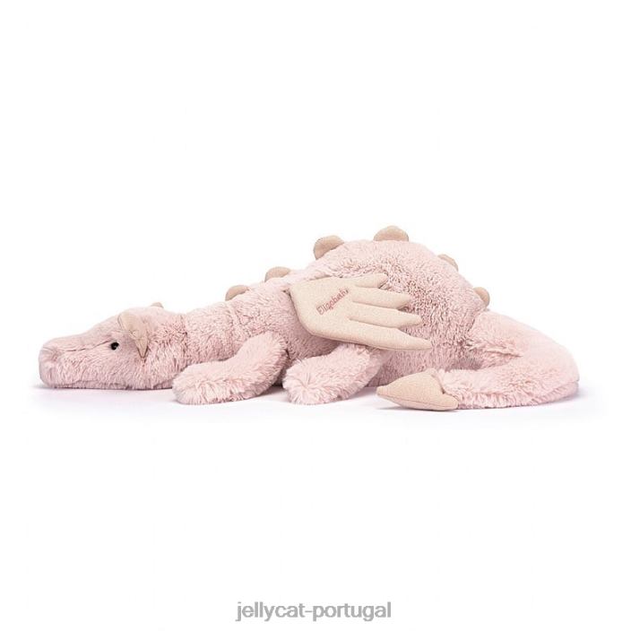 dragão rosa personalizado rosa enorme Jellycat 00FBB523 brinquedo