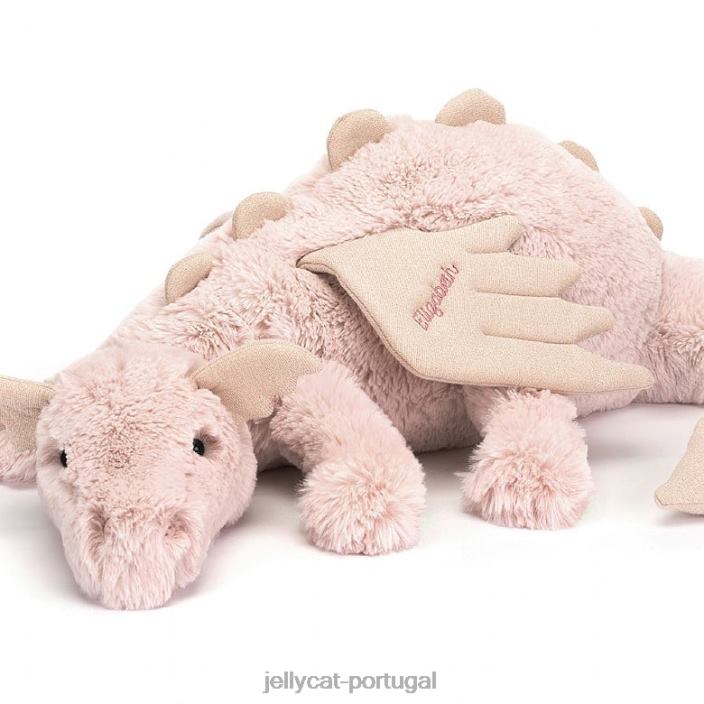 dragão rosa personalizado rosa enorme Jellycat 00FBB523 brinquedo