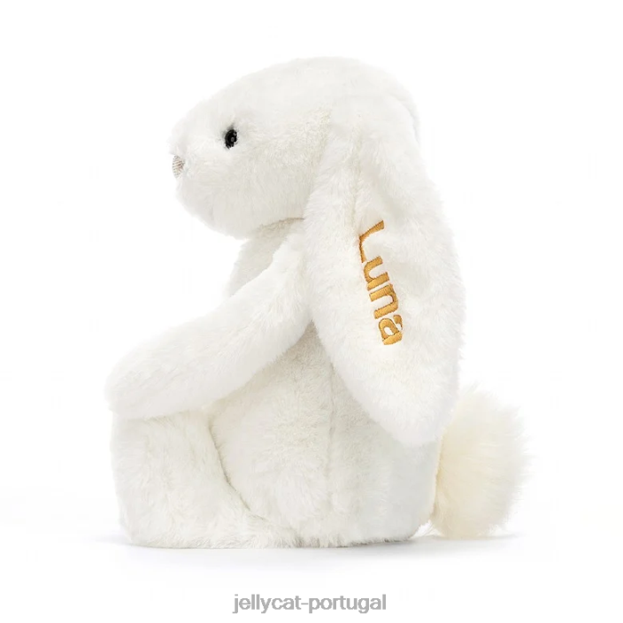Coelhinho de luxo tímido personalizado Luna Médio Branco Jellycat 00FBB228 brinquedo