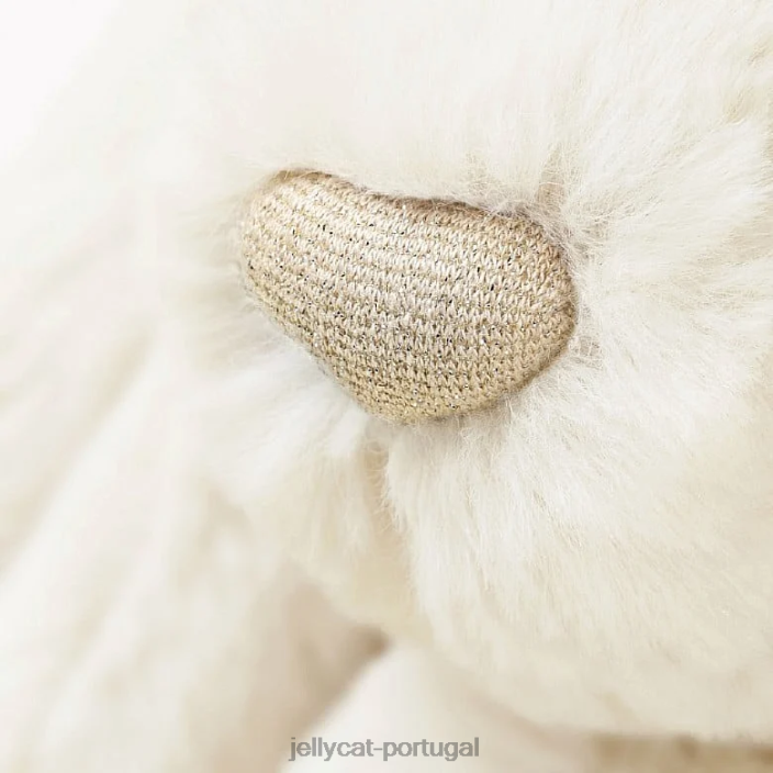 Coelhinho de luxo tímido personalizado Luna Médio Branco Jellycat 00FBB228 brinquedo