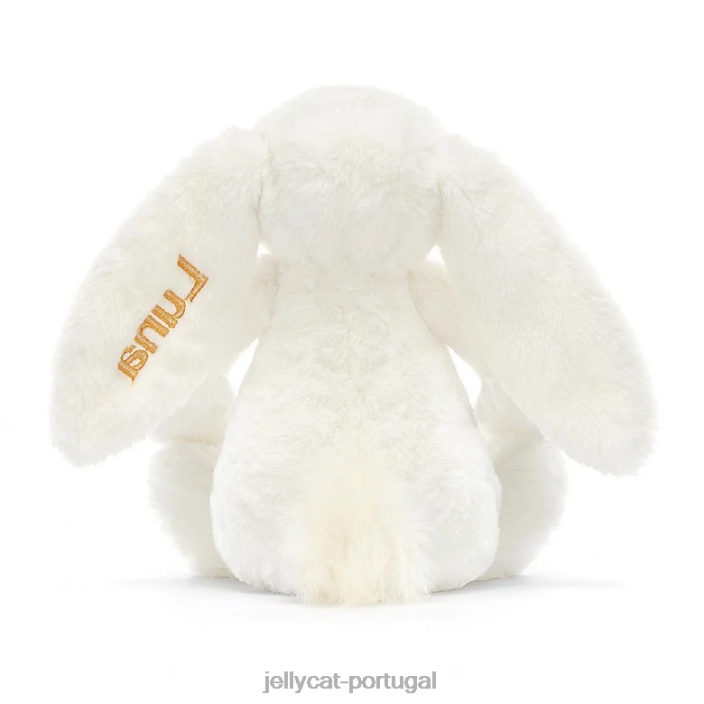 Coelhinho de luxo tímido personalizado Luna Médio Branco Jellycat 00FBB228 brinquedo