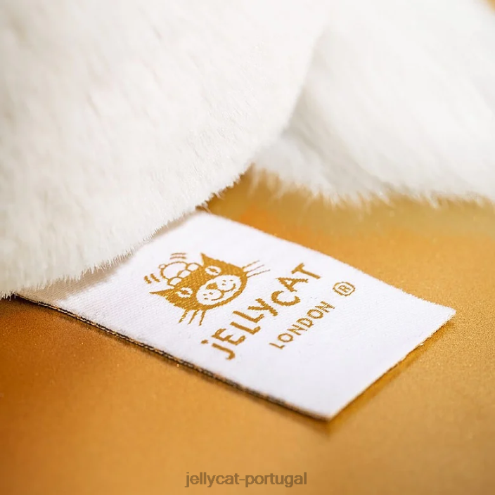 Coelhinho de luxo tímido personalizado Luna Médio Branco Jellycat 00FBB228 brinquedo