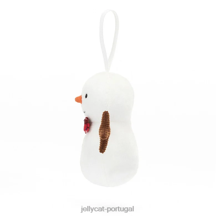 loucura festiva boneco de neve branco Jellycat 00FBB30 brinquedo