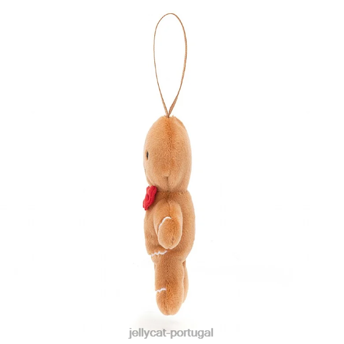 loucura festiva pão de gengibre fred bege Jellycat 00FBB671 brinquedo