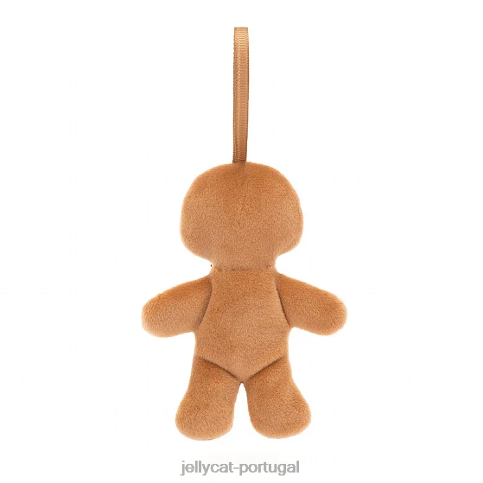 loucura festiva pão de gengibre fred bege Jellycat 00FBB671 brinquedo