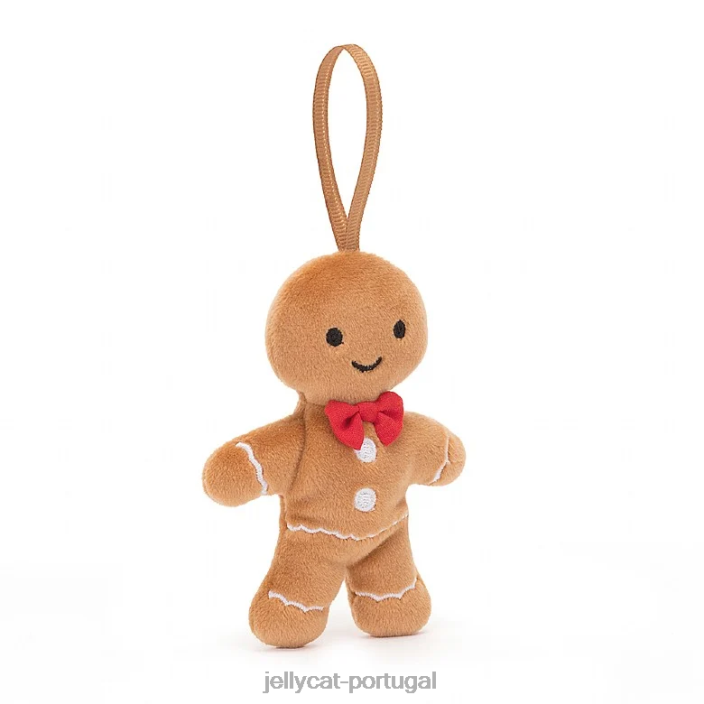 loucura festiva pão de gengibre fred bege Jellycat 00FBB671 brinquedo