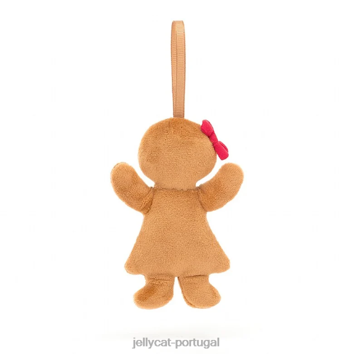 loucura festiva pão de gengibre rubi bege Jellycat 00FBB627 brinquedo
