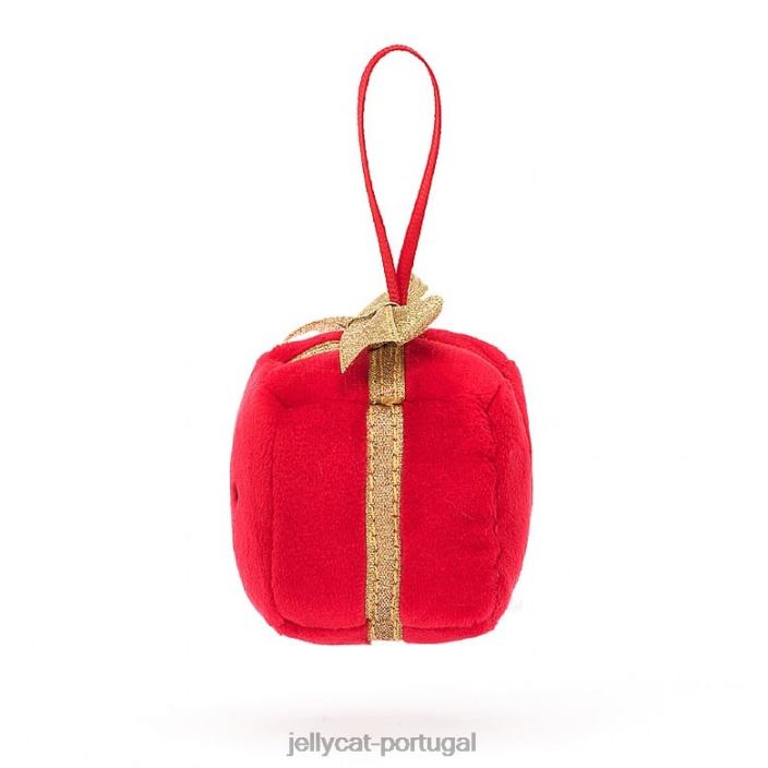 loucura festiva presente vermelho Jellycat 00FBB35 brinquedo