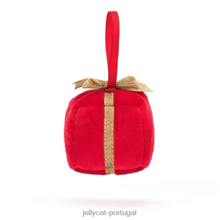 loucura festiva presente vermelho Jellycat 00FBB35 brinquedo