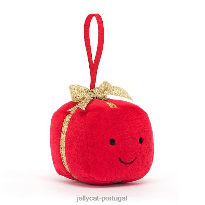 loucura festiva presente vermelho Jellycat 00FBB35 brinquedo