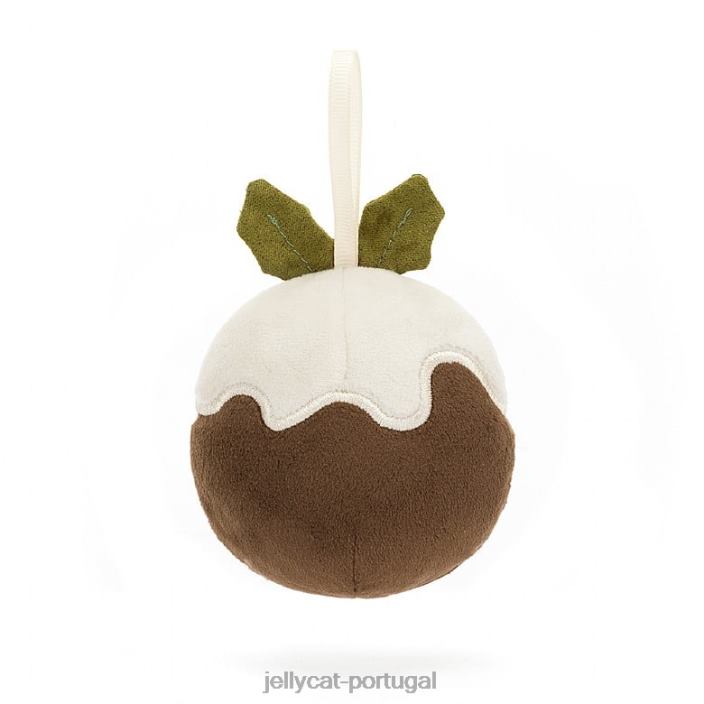 loucura festiva pudim de natal marrom Jellycat 00FBB39 brinquedo