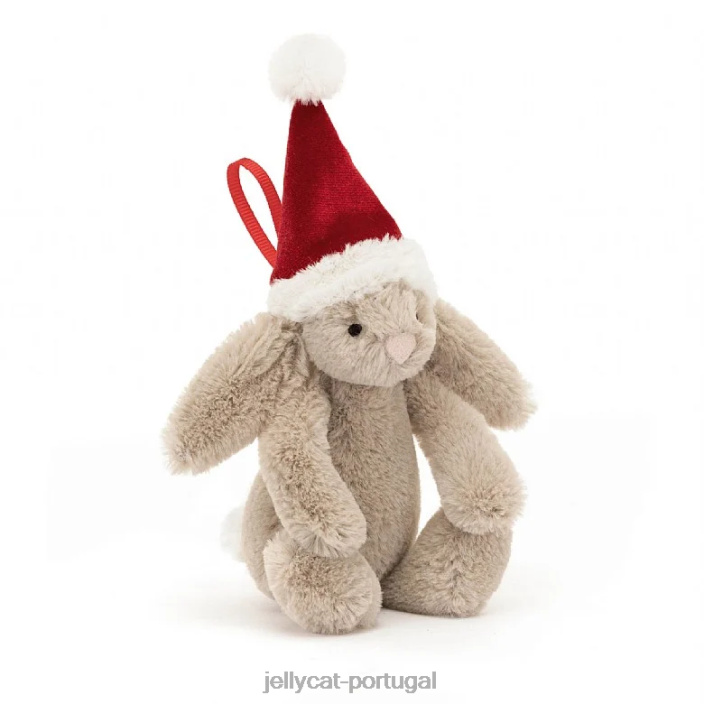 tímido coelhinho de natal decoração bege Jellycat 00FBB347 brinquedo