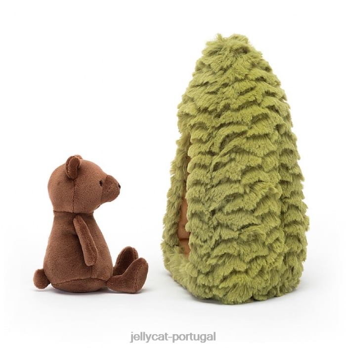 floresta fauna coruja marrom e branco Jellycat 00FBB255 brinquedo